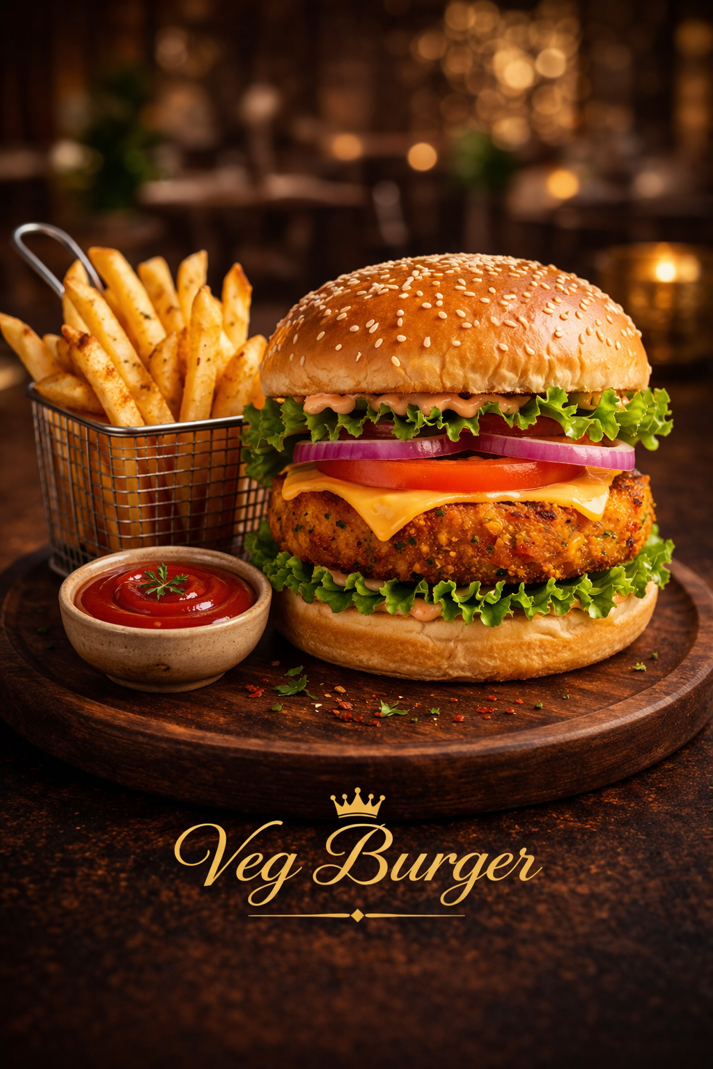 Veg burger medium