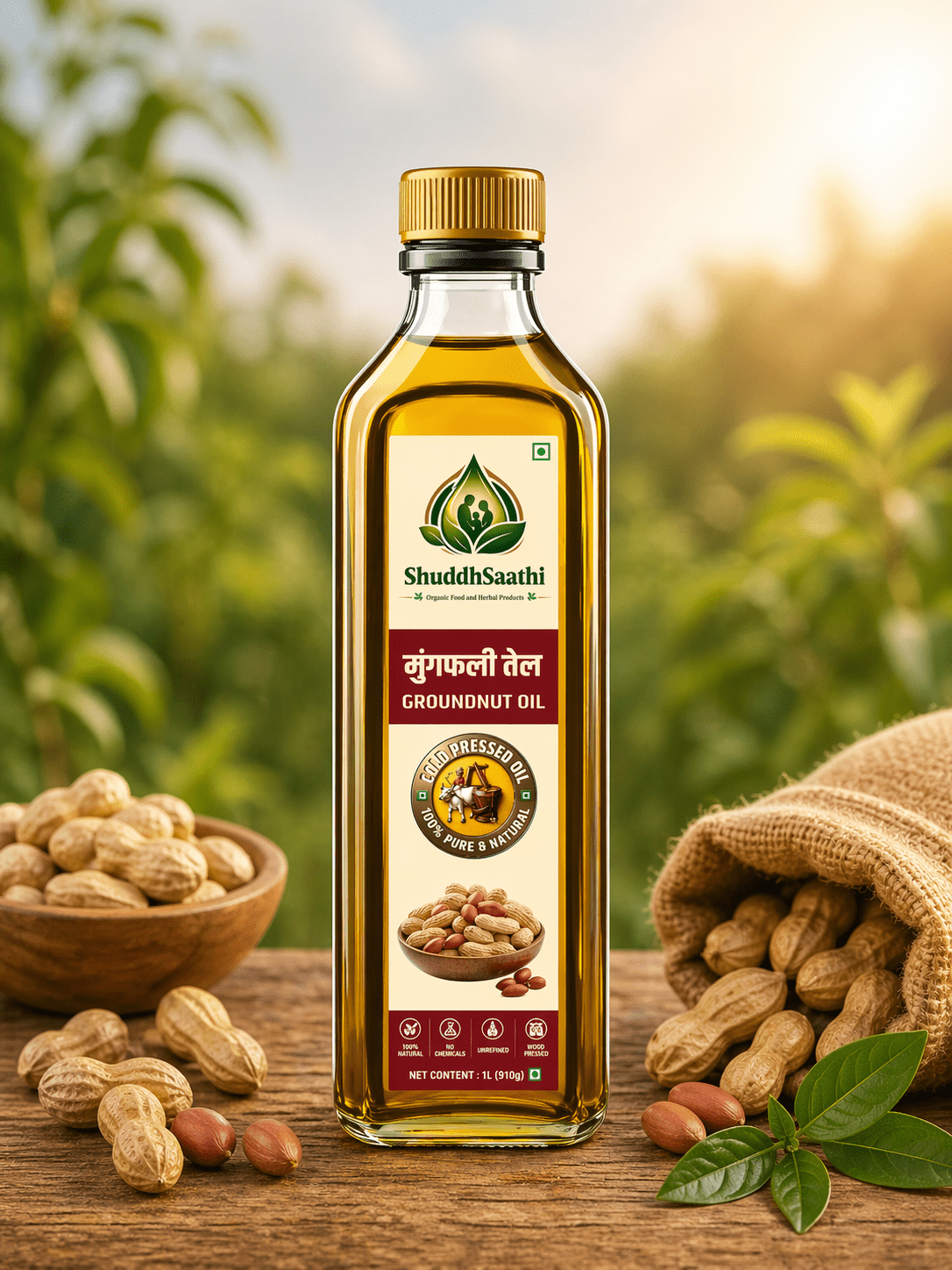 Groundnut Oil (Moongfali) 1ltr