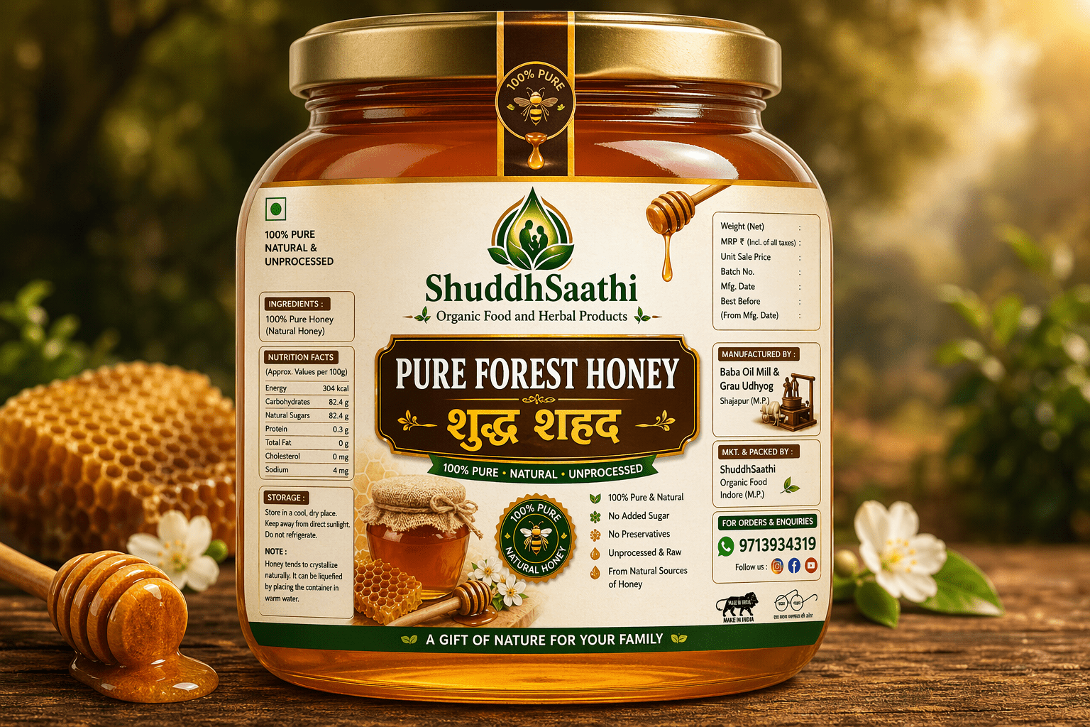 Pure Forest Honey 250gm
