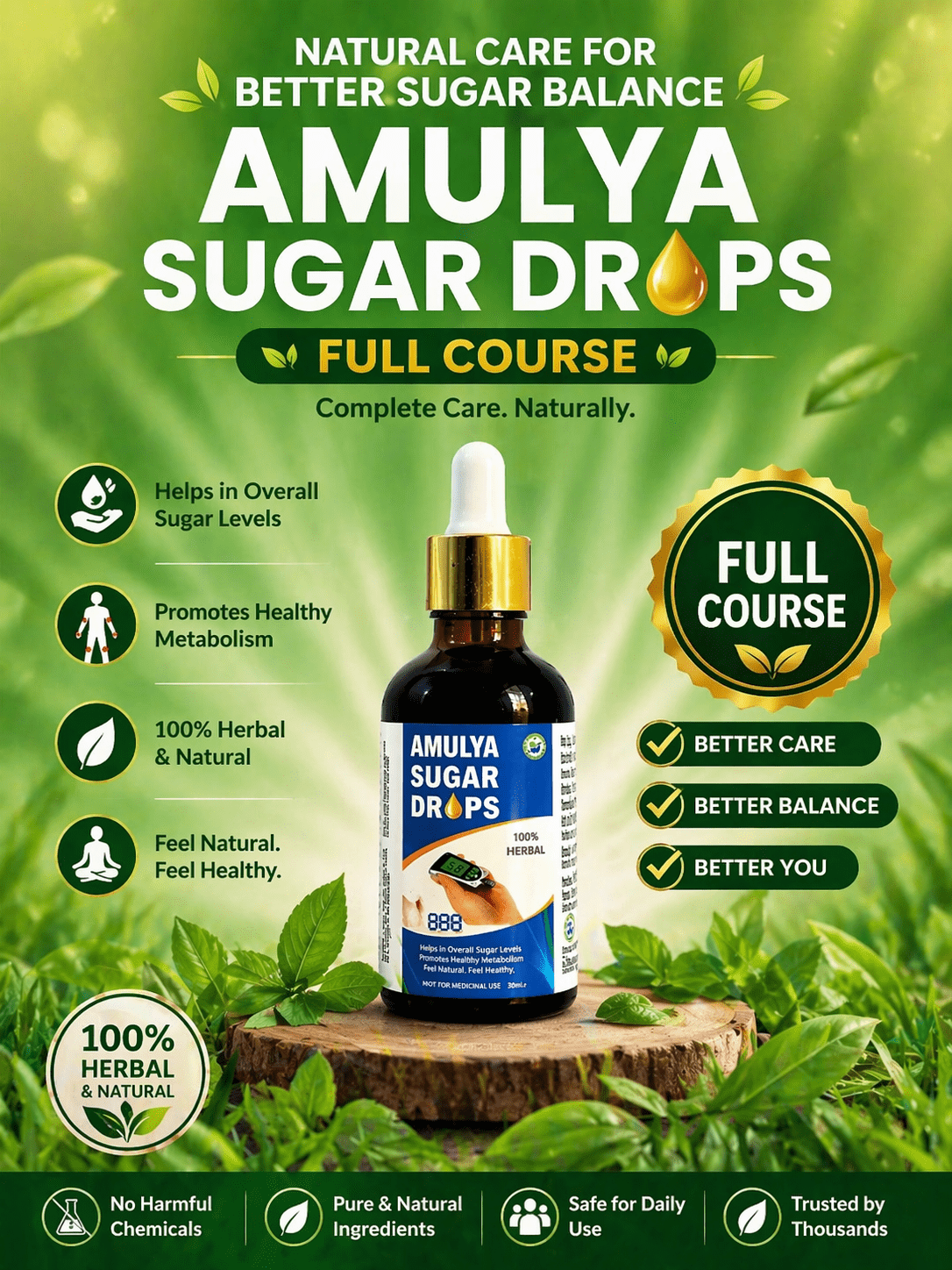 Amulya sugar drops full course