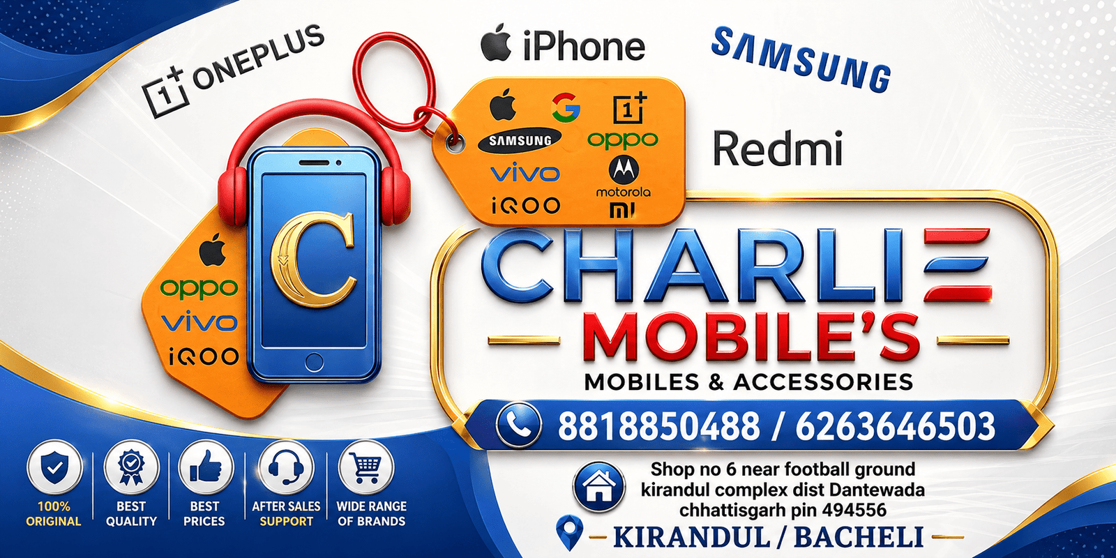 Charlie mobiles and electronics