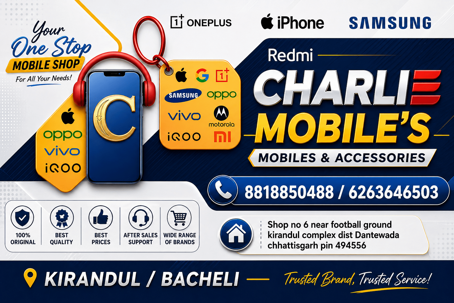 Charlie mobiles and electronics