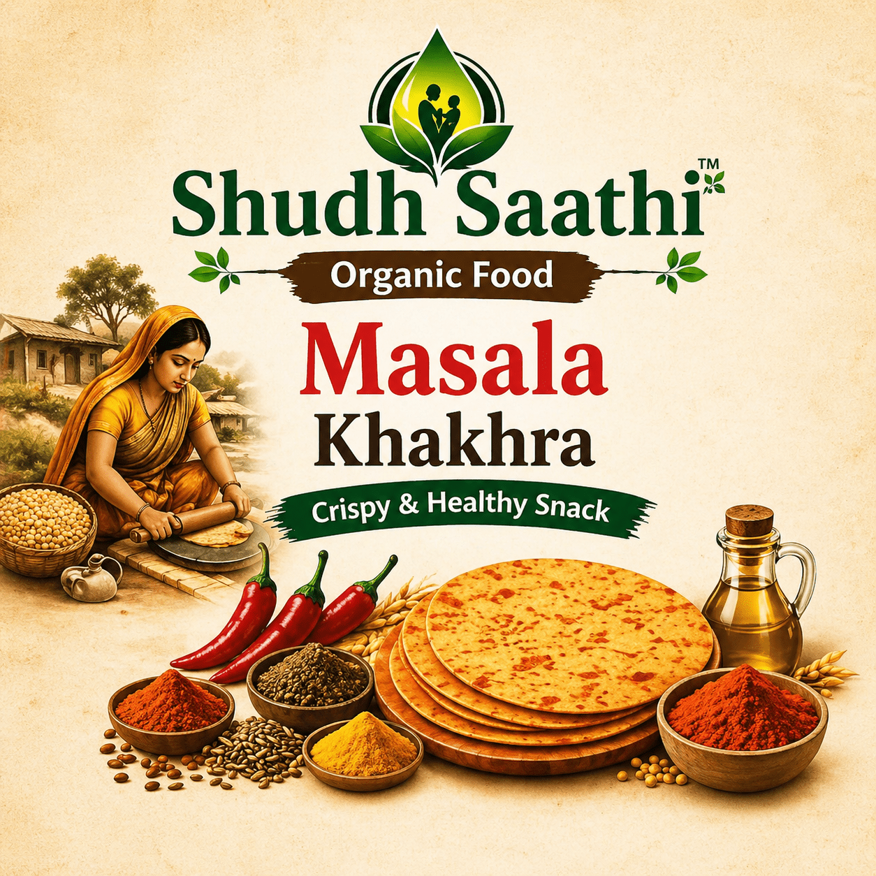Masala khakhra 200gm