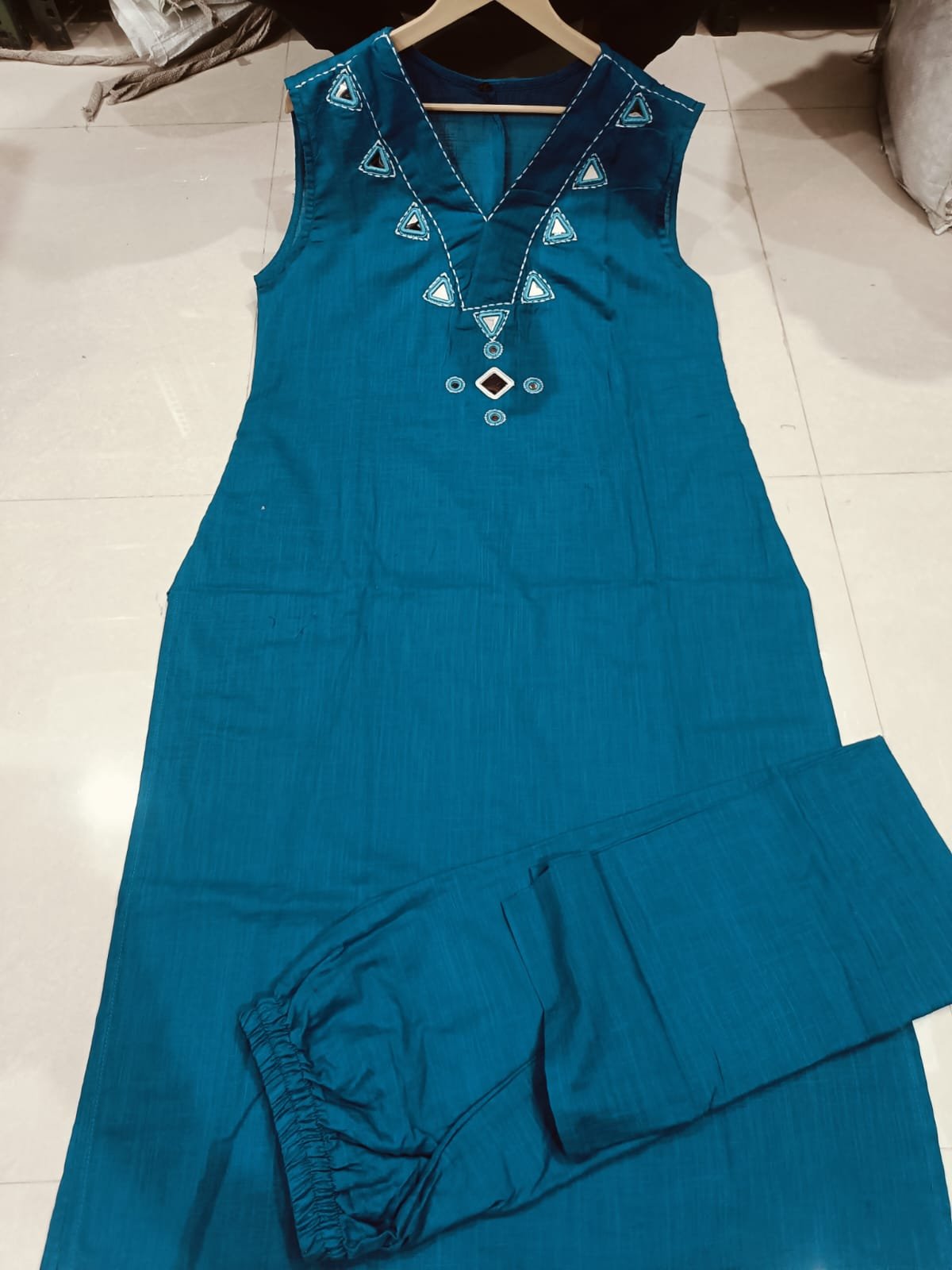 Kurta palazo set. Both side pockets. Kurti length 46