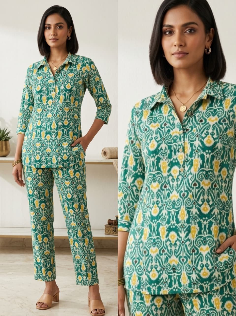 Cord set. Cotton flex khadhi