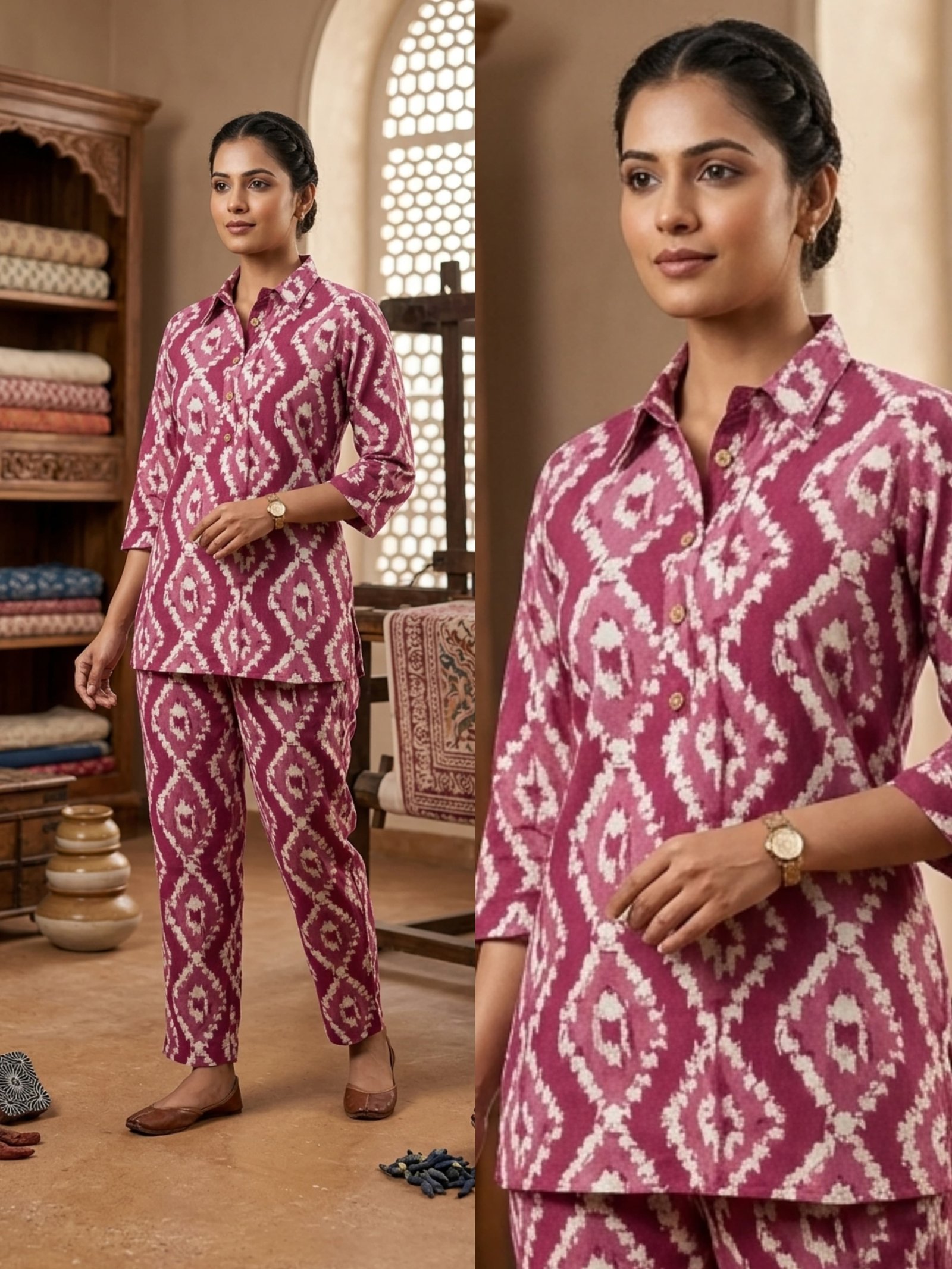 Cord set. Cotton flex khadhi