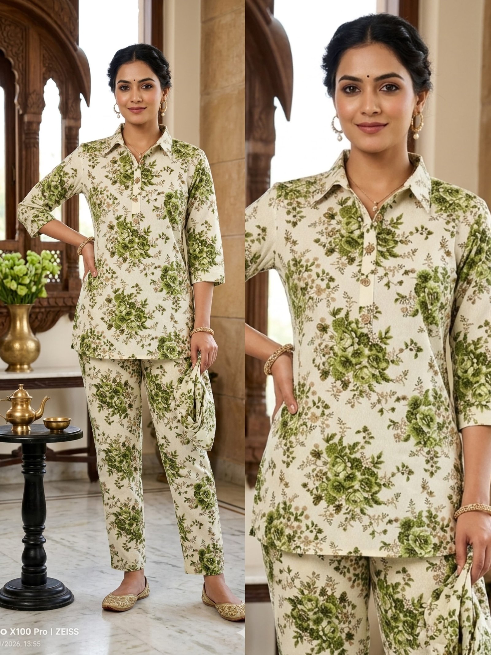 Cord set. Cotton flex khadhi