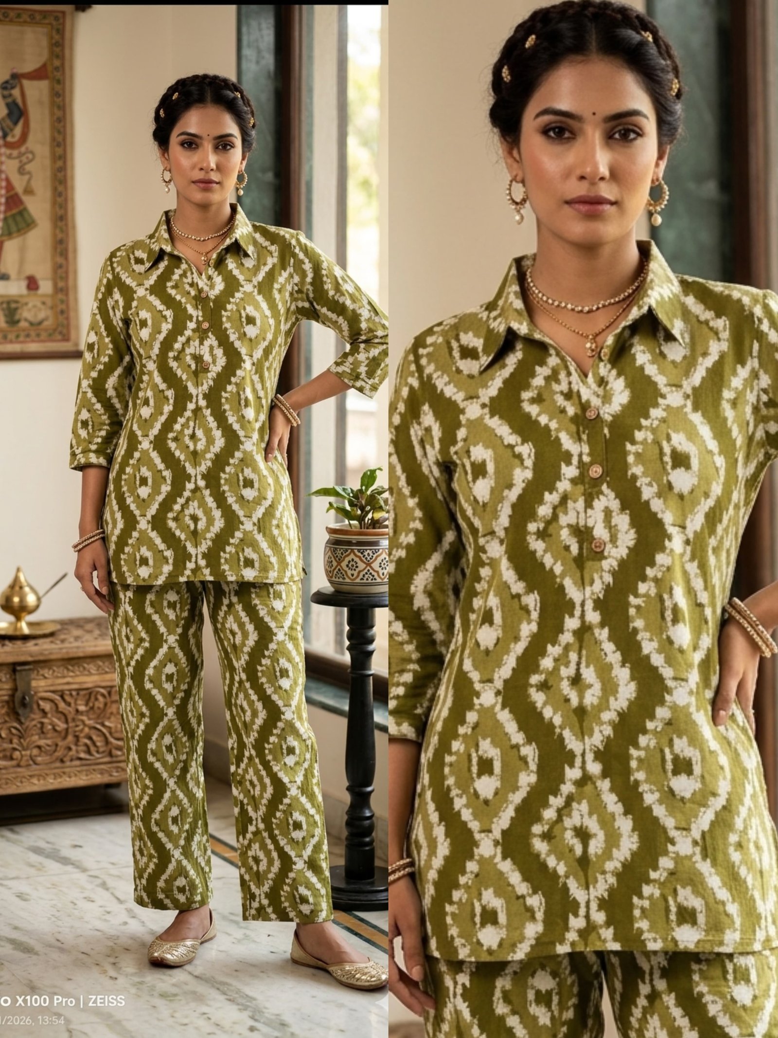 Cord set. Cotton flex khadhi