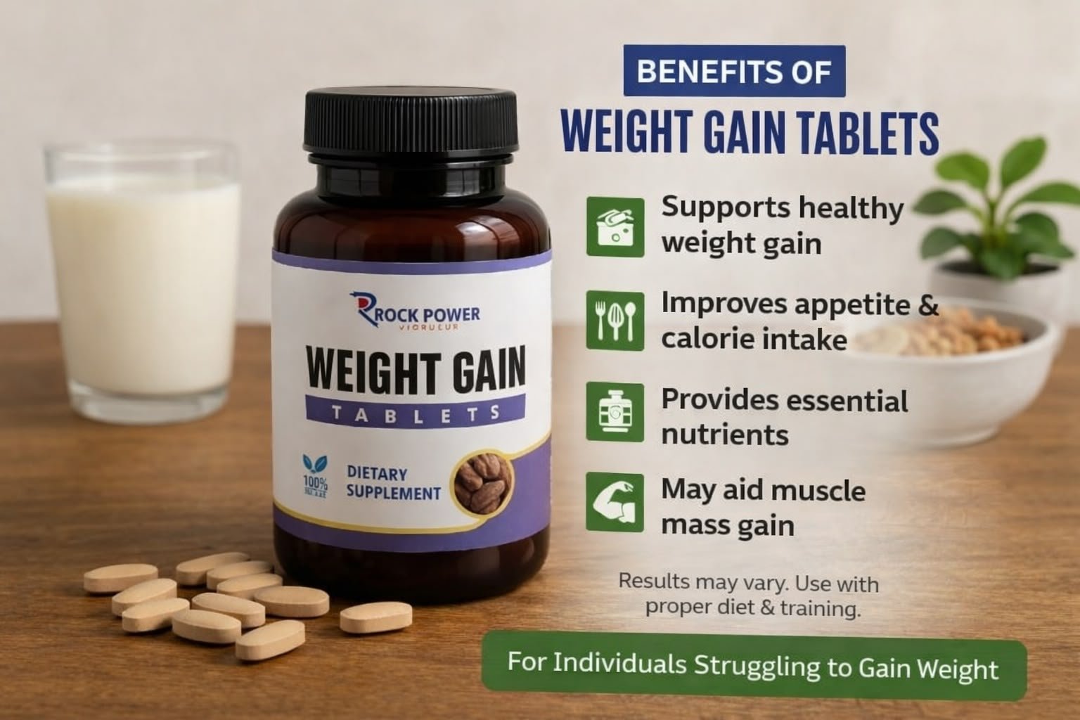 Weight gain tablets